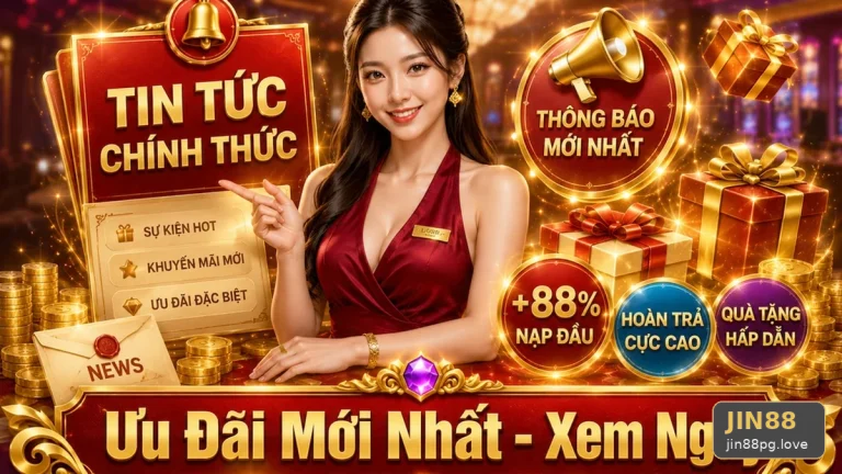 Hướng Dẫn JIN88 Cho Người Mới: Kiểm Tra Giao Diện Ưu Đãi Và Điều Kiện Khuyến Mãi Tại jin88pg.love